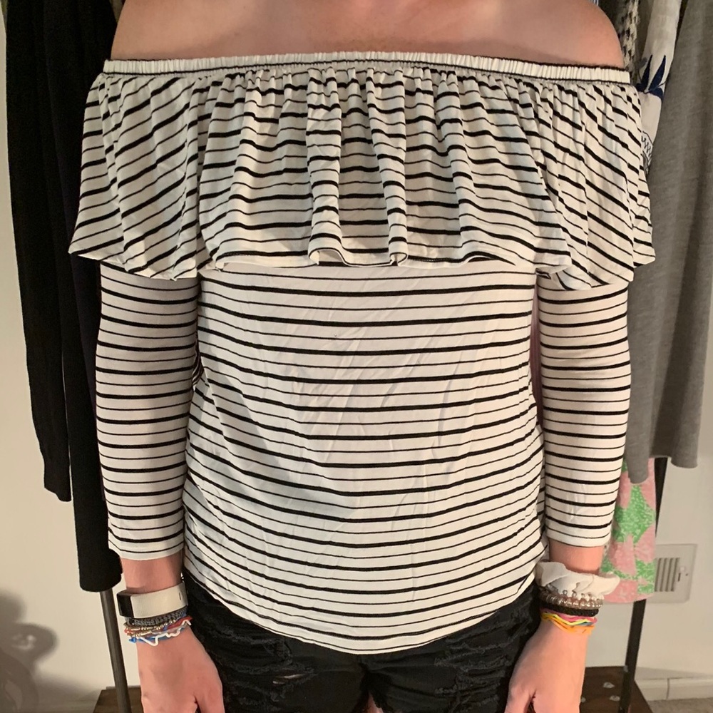 Off the Shoulder Long Sleeve